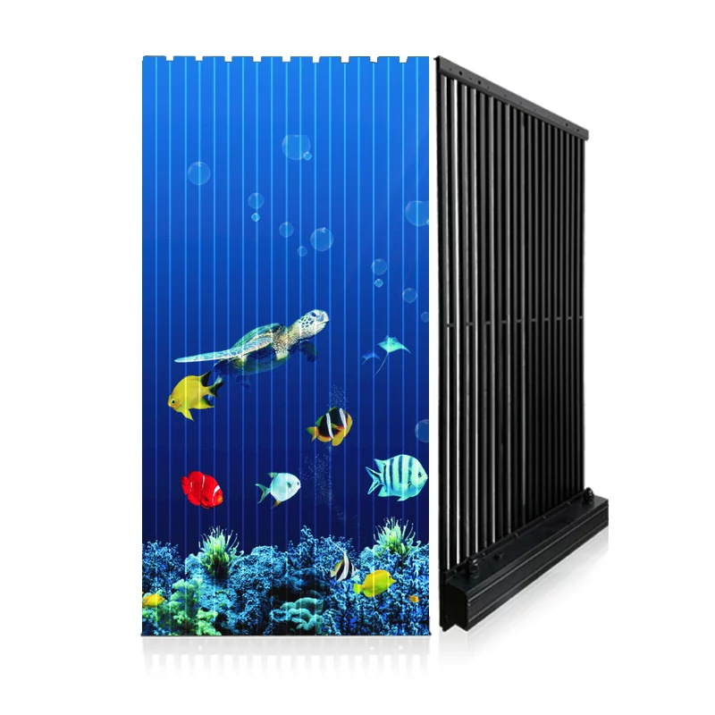 P10.4 Customized Waterproof Transparent Mesh LED Display - Outdoor LED Grille Screen for Advertising in Germany