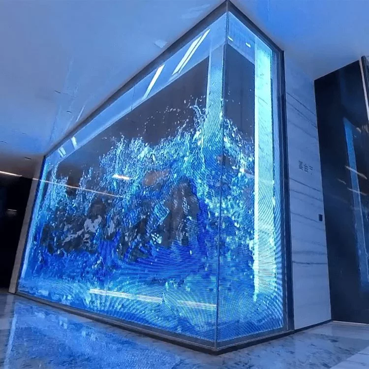 High-resolution Indoor Holographic LED Display (P3.91) & 3D Transparent LED Wall (P6) for Advertising on Glass