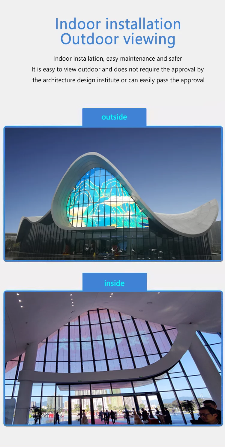 Glass Window LED Screens: Transparent LED Video Walls and LED Film Screens for Outdoor Advertising in Dubai